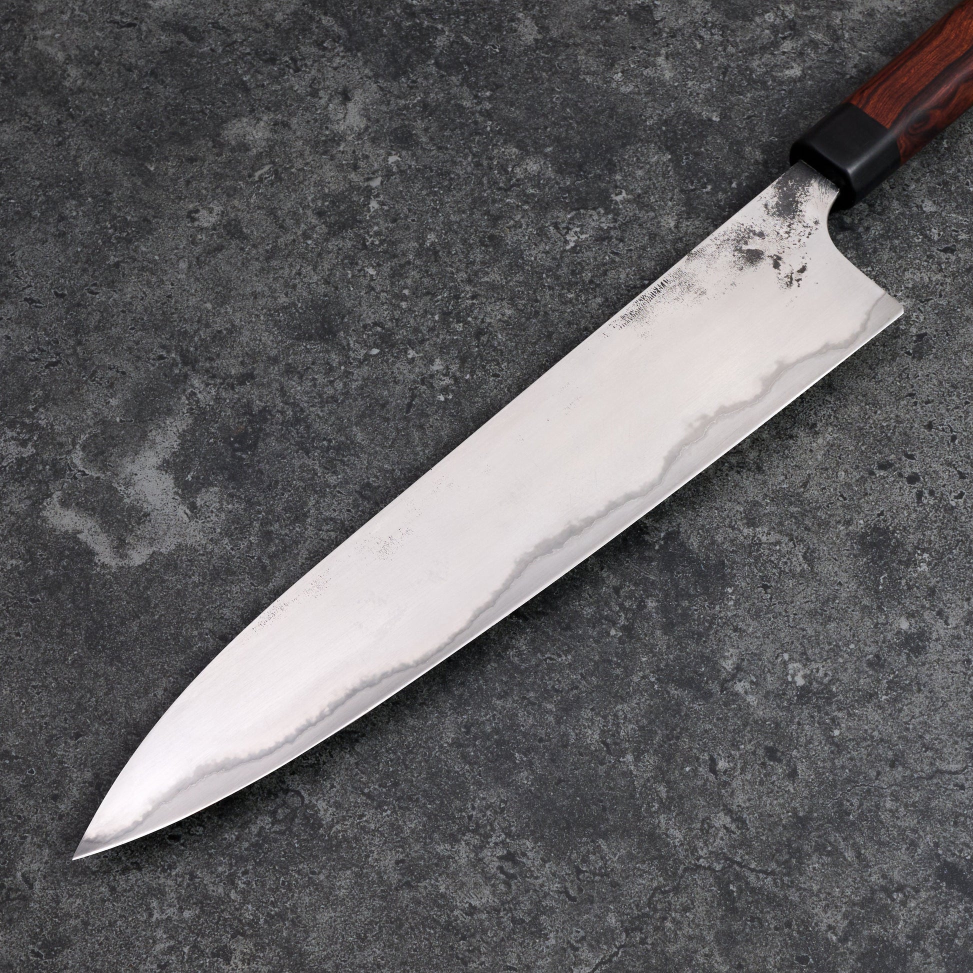 Gyuto 260mm SanMai Stainless Clad CruForge V – blade close-up
