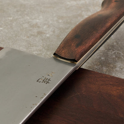 Gyuto 260mm Wrought Iron Clad SanMai 1.2652 – detail view