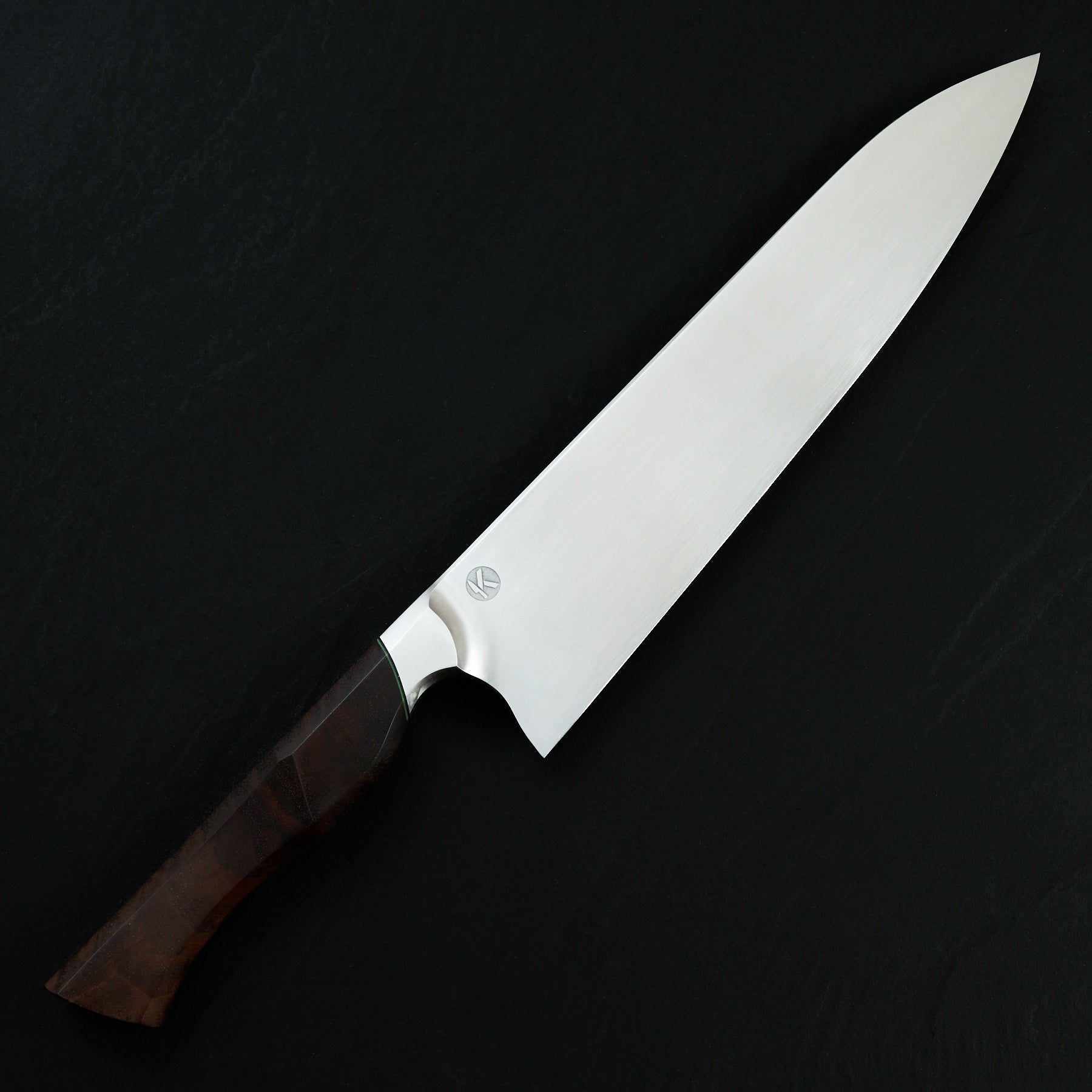 Gyuto 265mm AU Chicago Black Walnut G10 Integral