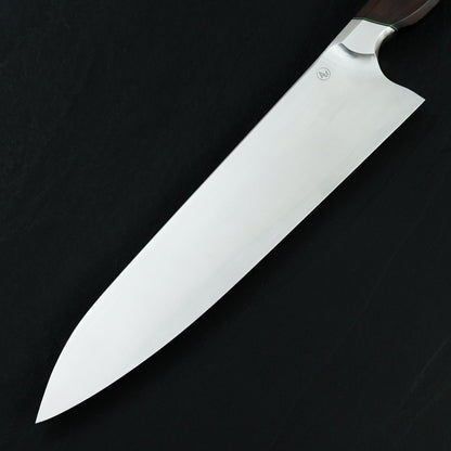 Gyuto 265mm AU Chicago Black Walnut G10 Integral – detail view