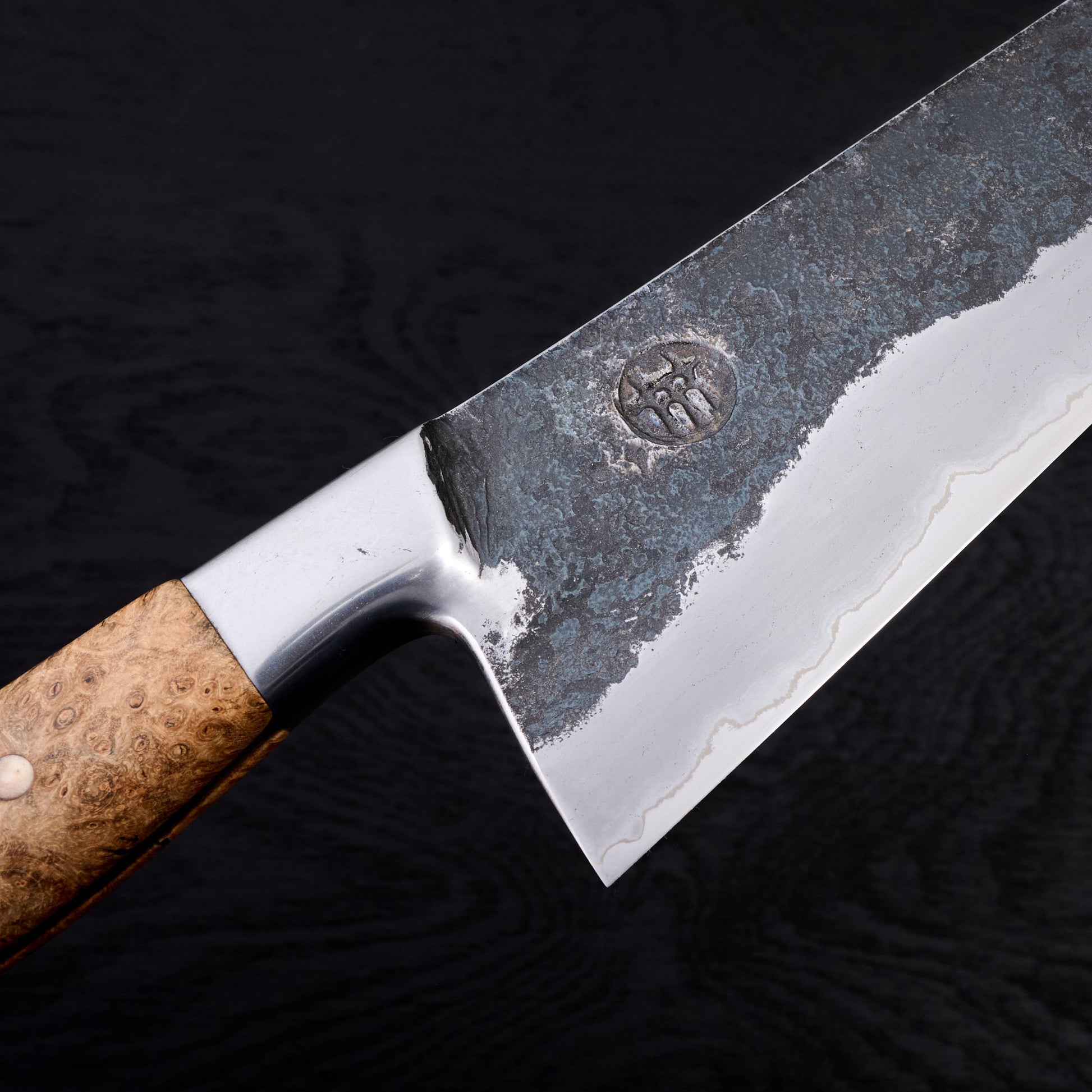 Gyuto 265mm Full Tang Integral Kasumi SanMai – handle detail