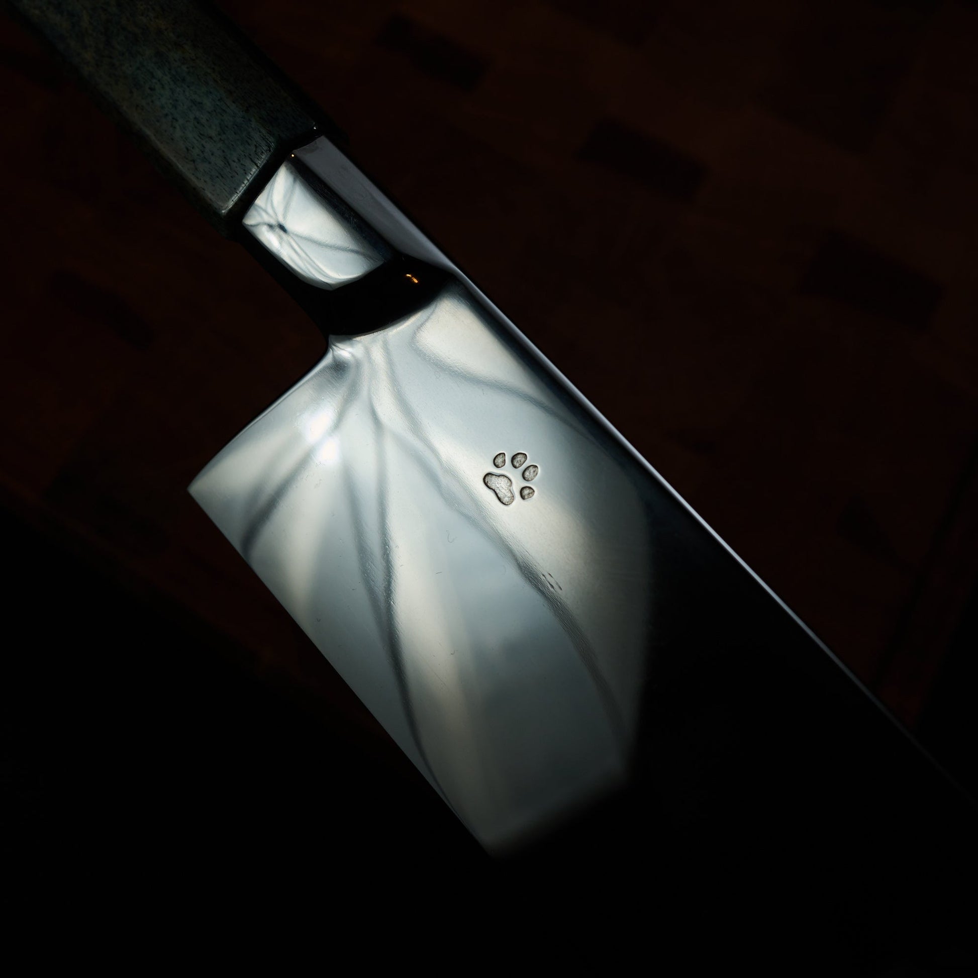 Gyuto 270mm Full Mirror Polish Honyaki C105-W1 Integral Oosik & Ebony – view 6