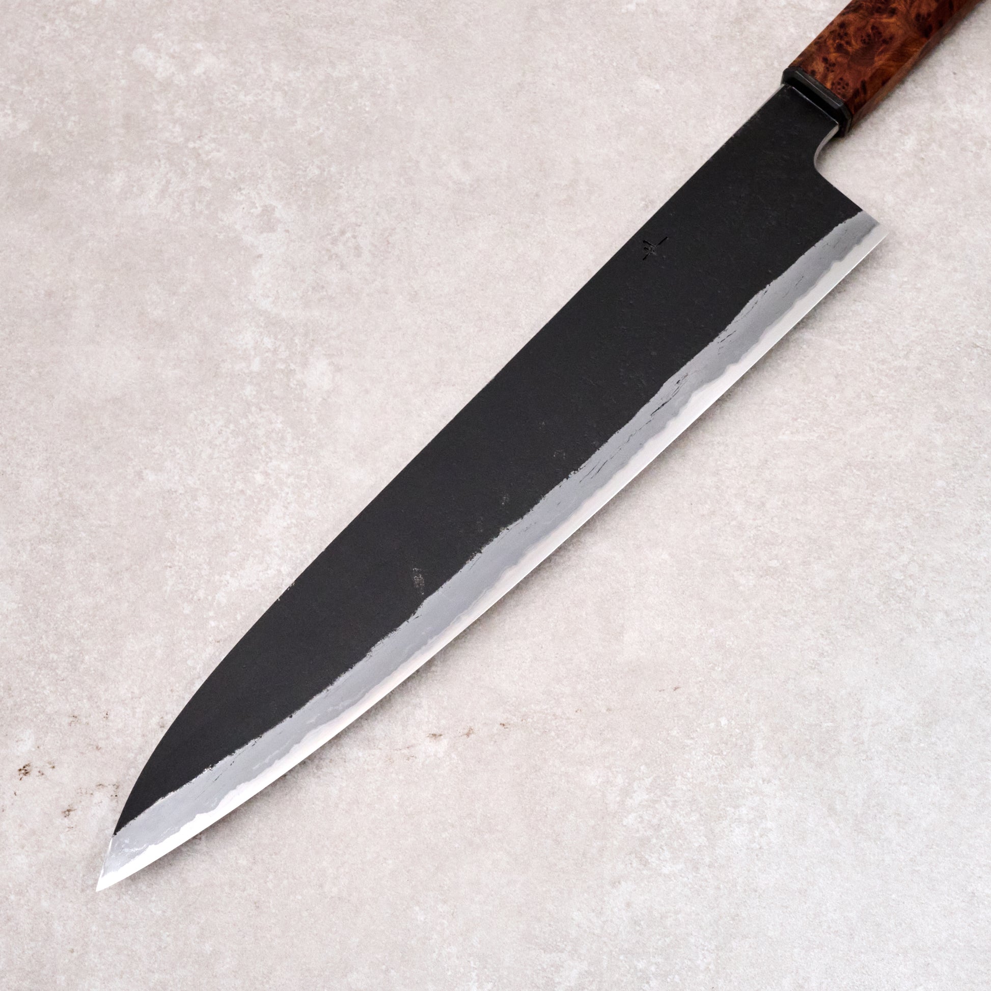 Gyuto 280mm SanMai Wrought, 135Cr3, Ku, Kasumi
