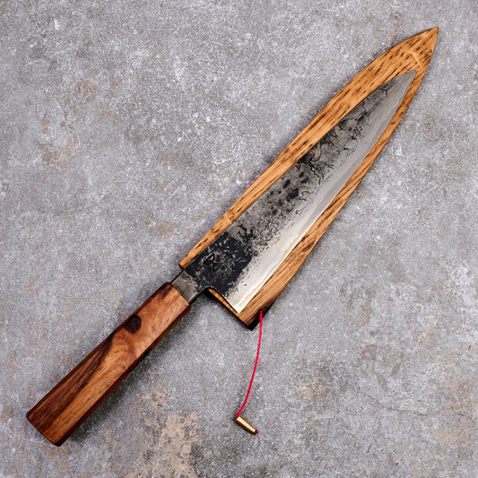 Gyuto 205mm SanMai Apex Ultra Saw Blade & Wagon Wheel Damascus Integral