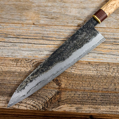 Classic Wrought Gyuto Masur Edition – detail view