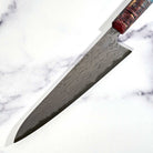 ScheepersBuilt Gyuto 220mm Full Carbon Suminagashi Damascus - Profile