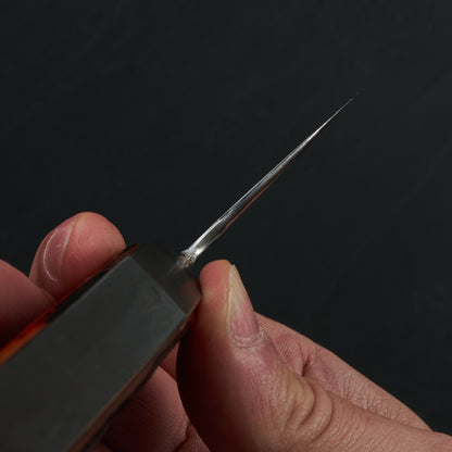 Gyuto 230mm GoMai Stainless Clad Integral I-Beam Handle Carved & Textured Camel Bone