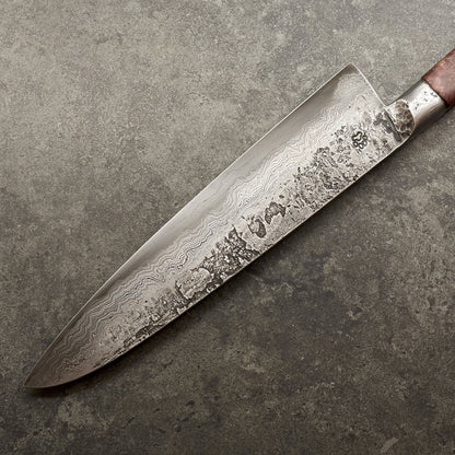 Isasmedjan Gyuto 240mm 26c3 Dammy Clad - Full Tang Integral Handle with Saya - Profile