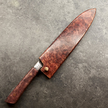 Isasmedjan Gyuto 240mm 26c3 Dammy Clad - Full Tang Integral Handle with Saya - Saya
