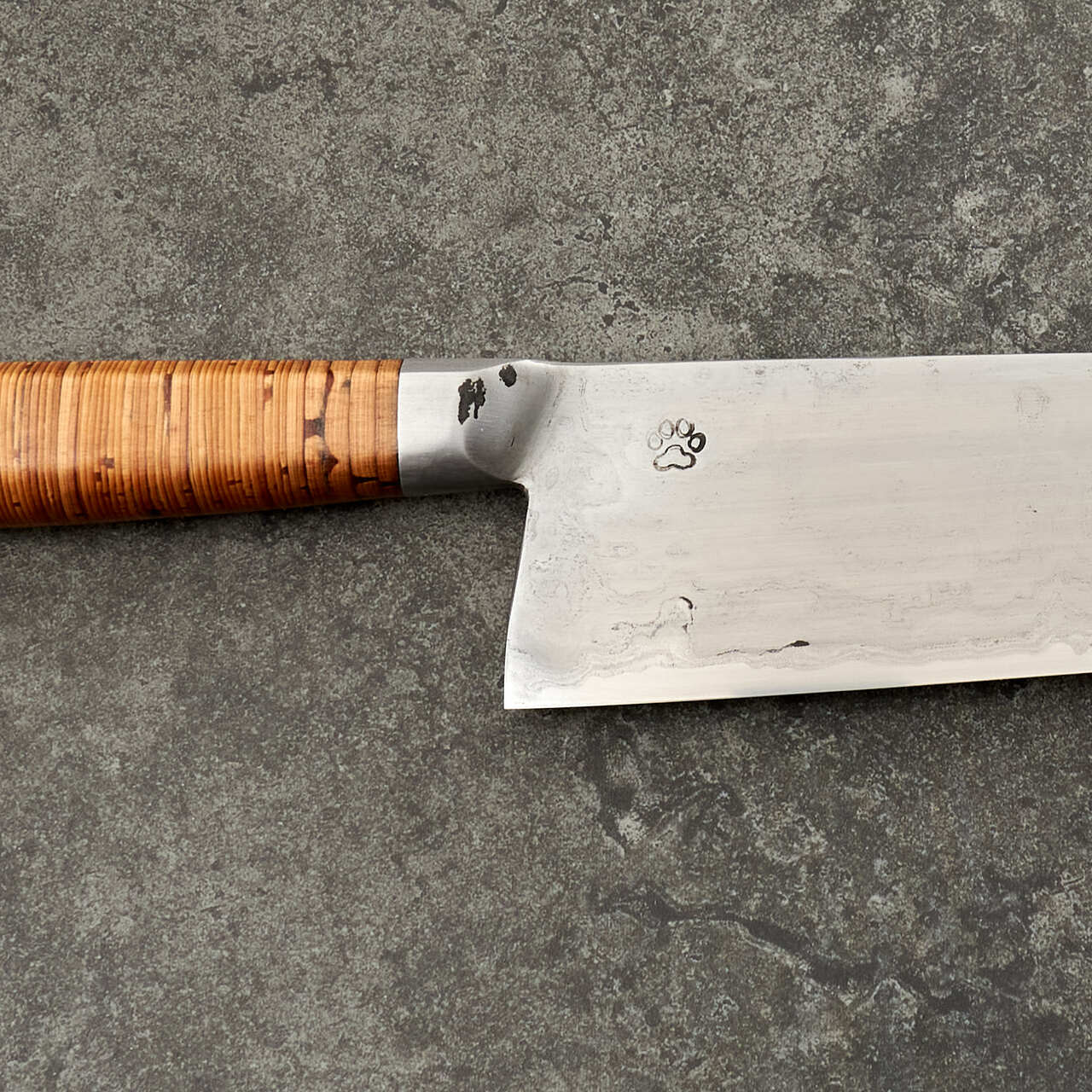 Isasmedjan Gyuto 240mm Full Kasumi Integral Birchbark & Brass - Integral