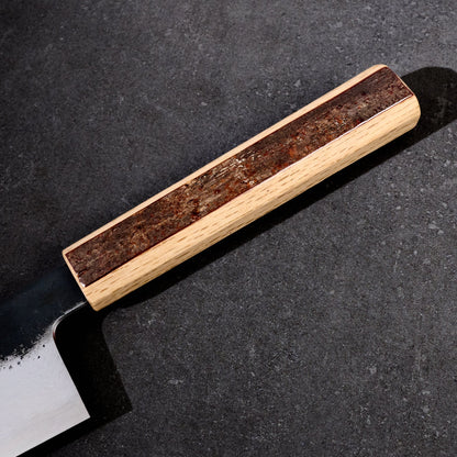 Gyuto 210mm B1D Aogami #1 Damascus Clad Cherry & Oak – view 6