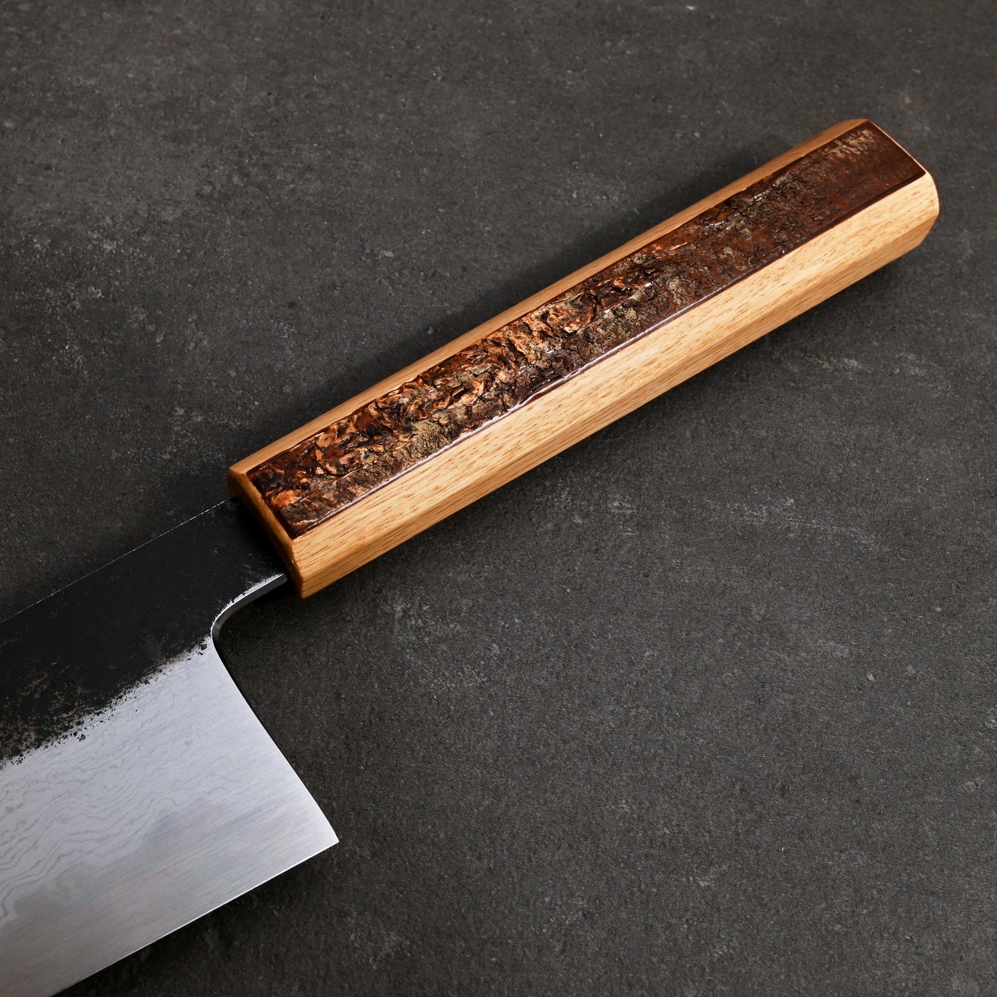 Gyuto 240mm B1D Aogami #1 Damascus Clad Cherry & Oak – view 6