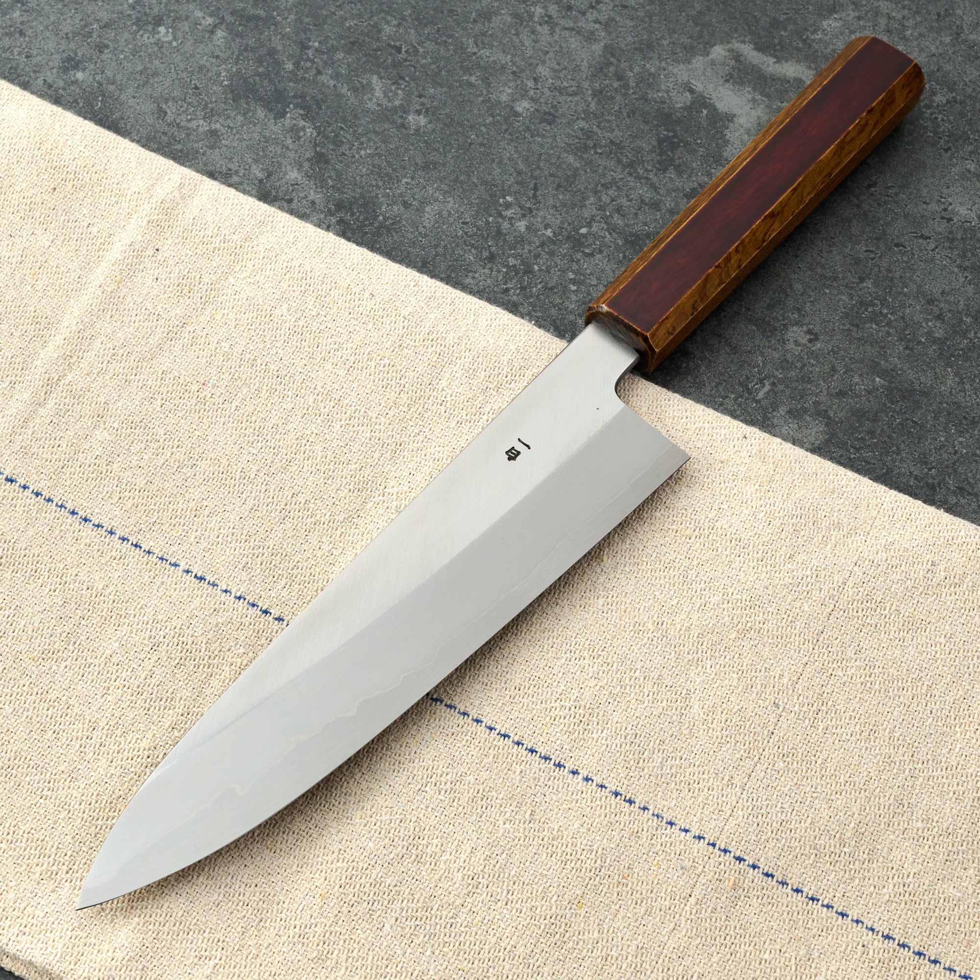 Nishida Iron Clad Shirogami 1 Kurouchi Gyuto 210mm – Sugi Cutlery