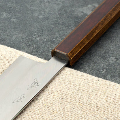 Gyuto 210mm Junpaku Shirogami #1 – handle detail