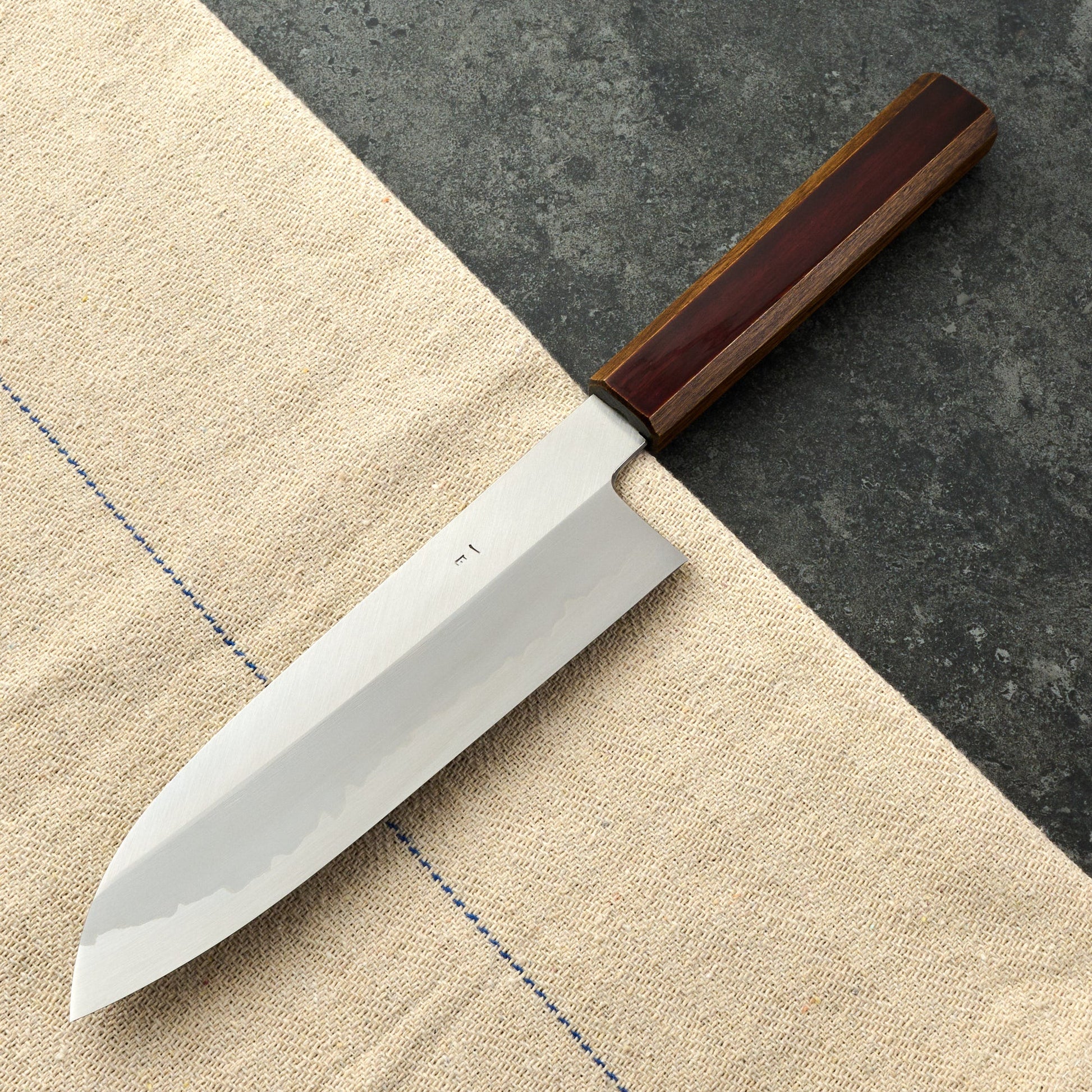 Santoku 180mm Junpaku Shirogami #1 – detail view