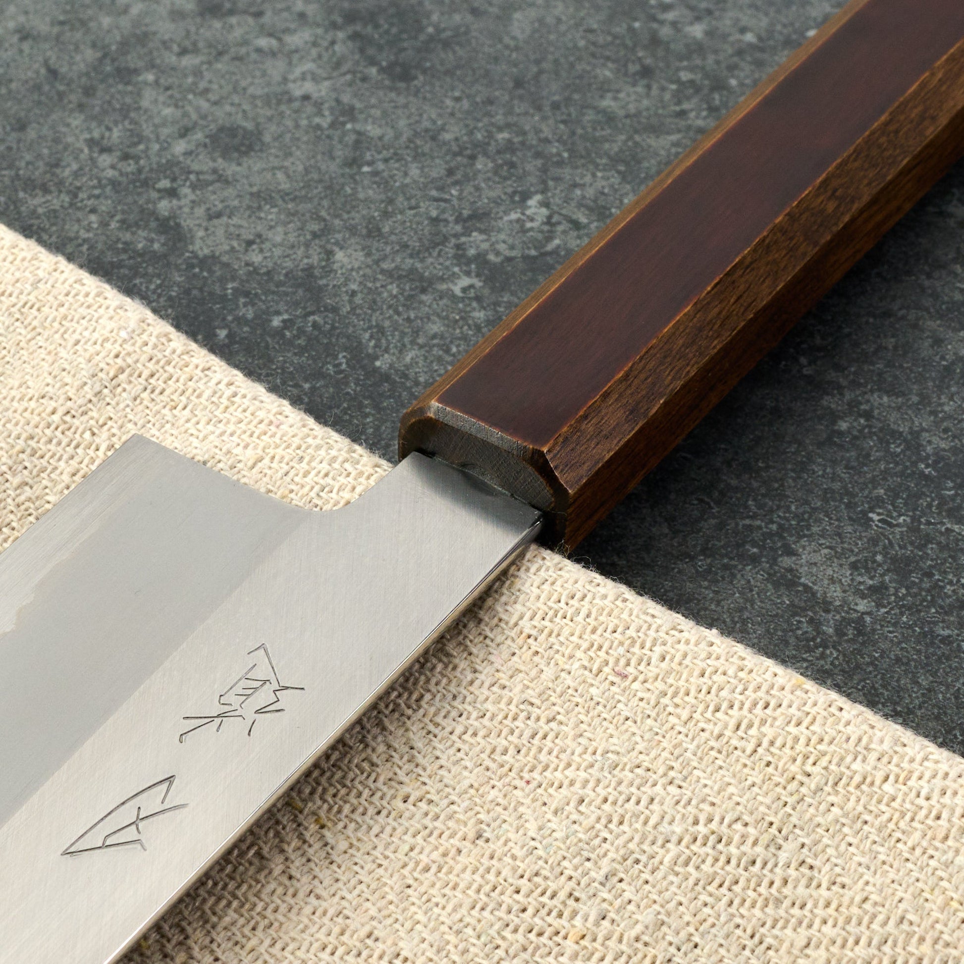 Santoku 180mm Junpaku Shirogami #1 – side profile