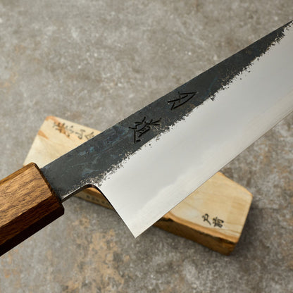 Gyuto 210mm Sumi Shirogami #2 – handle detail