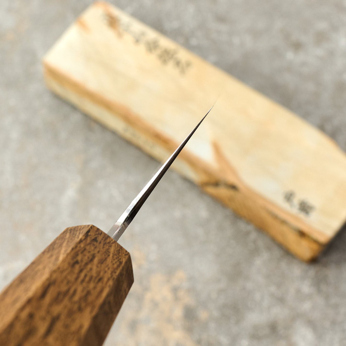Gyuto 240mm Sumi Shirogami #2 – handle detail