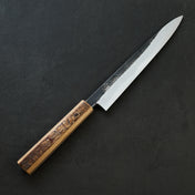 Sujihiki 240mm B1D Aogami #1 Damascus Clad Cherry & Oak