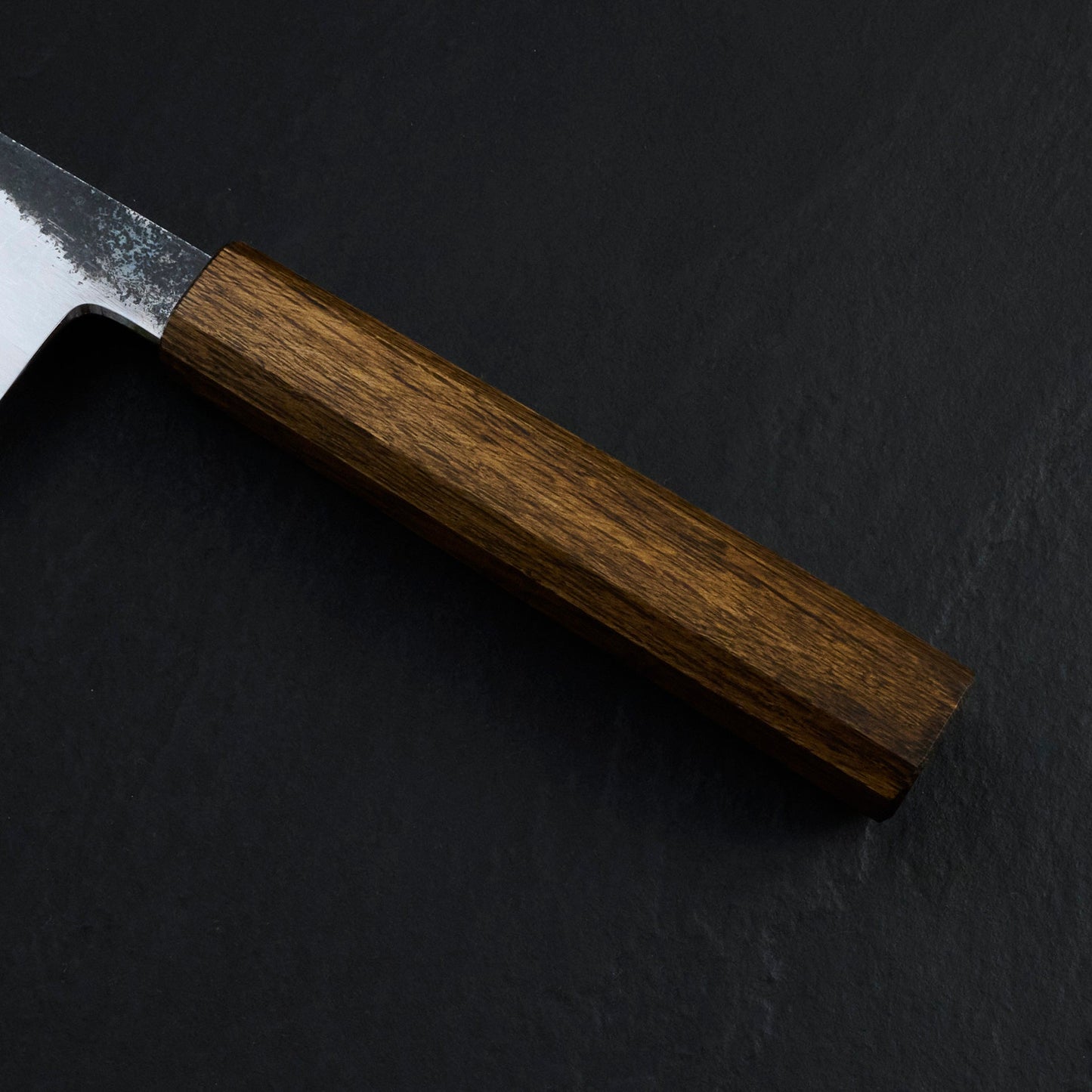 Gyuto 210mm B1D Aogami #1 Damascus Clad Black Oak – side profile