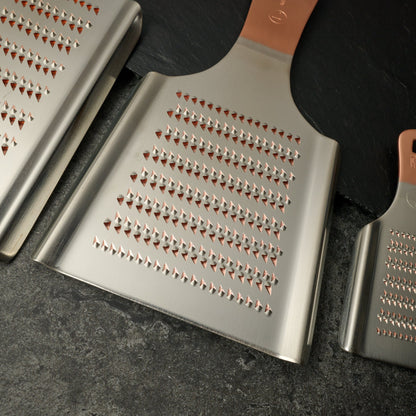 Pure Copper Hand Grater – blade close-up