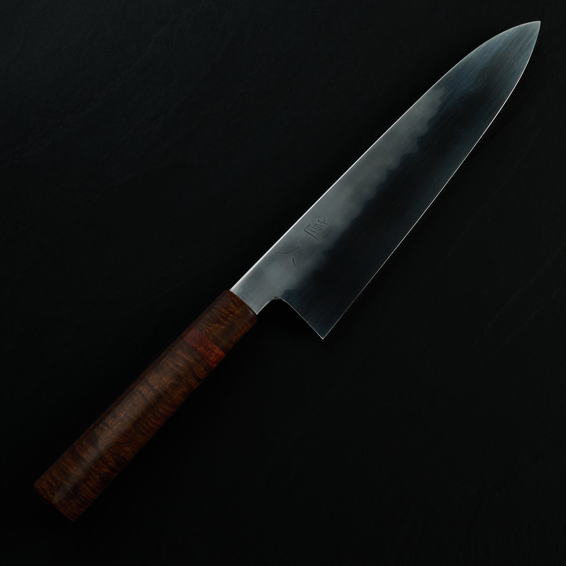 Isa Smedjan X Myojin Gyuto 245mm Spicy White, Gidgee & Rosewood – detail view