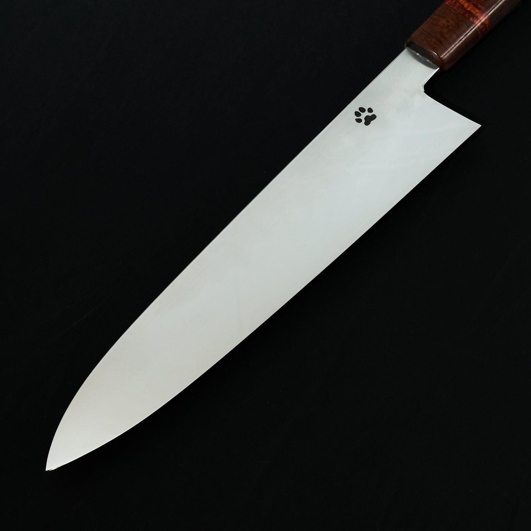 Isa Smedjan X Myojin Gyuto 245mm Spicy White, Gidgee & Rosewood – side profile