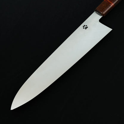 Isa Smedjan X Myojin Gyuto 245mm Spicy White, Gidgee & Rosewood – side profile