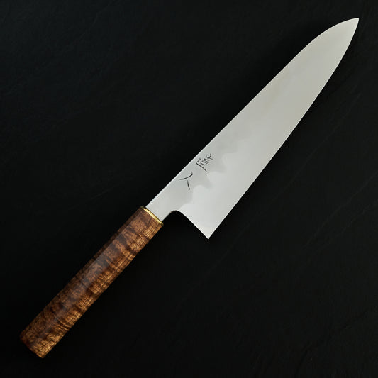 Isa Smedjan X Myojin Gyuto 245mm Spicy White, Tasmanian Blackwood & Brass