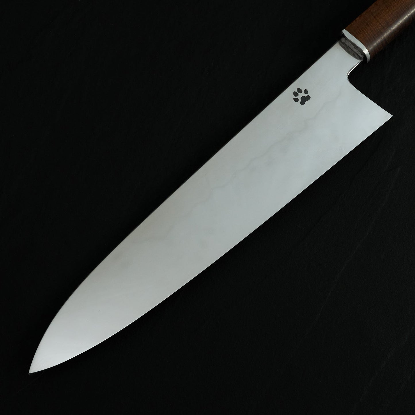 Isa Smedjan X Myojin Gyuto 245mm Spicy White, Western Myall & Stainless Steel – detail view