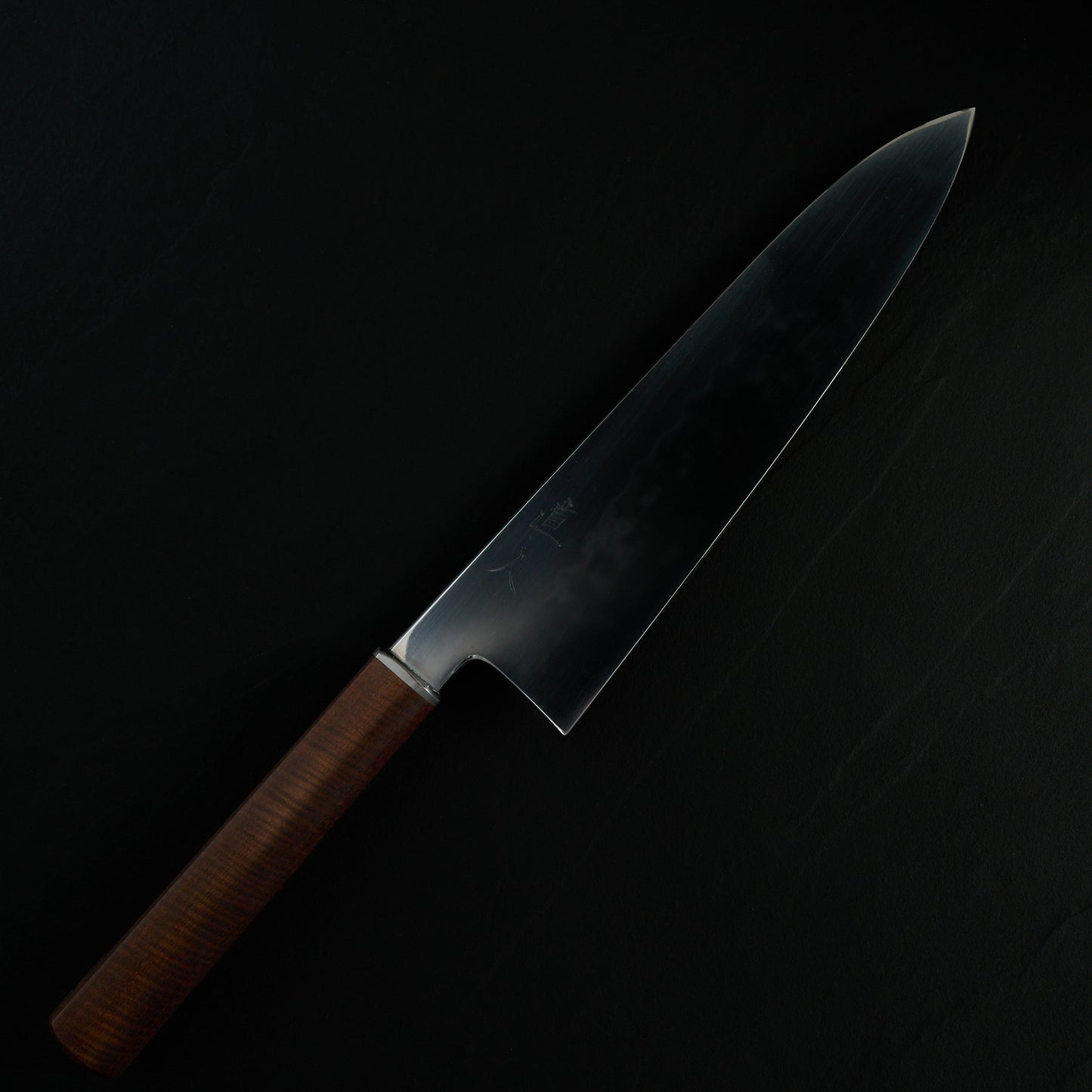Isa Smedjan X Myojin Gyuto 245mm Spicy White, Western Myall & Stainless Steel – side profile