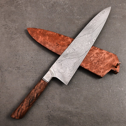 Isasmedjan X Naohito Myojin Gyuto 235mm Integral Damasteel