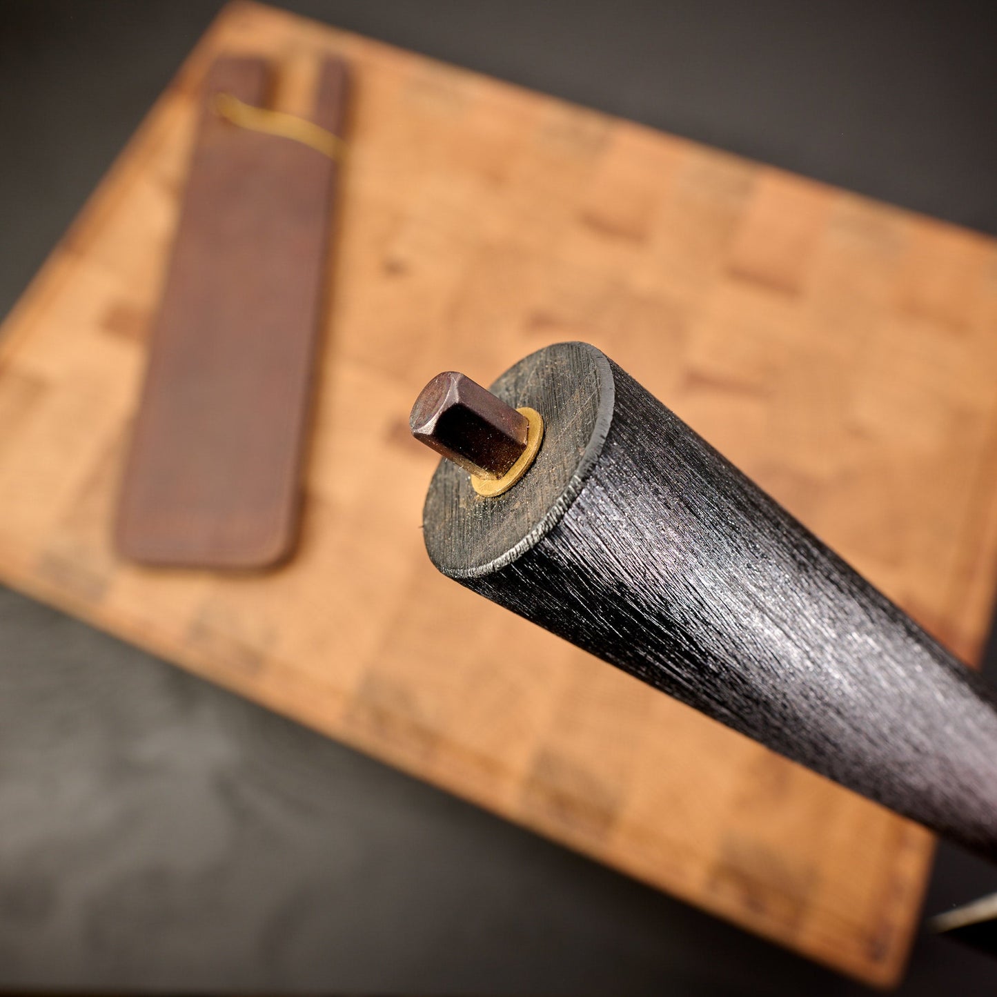 K-Tip Gyuto 230mm GoMai Aogami Super Core – handle detail