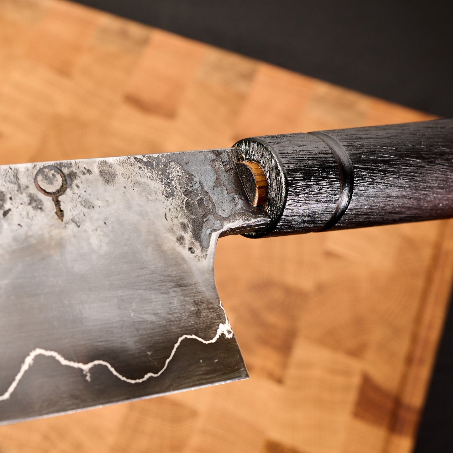 K-Tip Gyuto 230mm GoMai Aogami Super Core – blade close-up