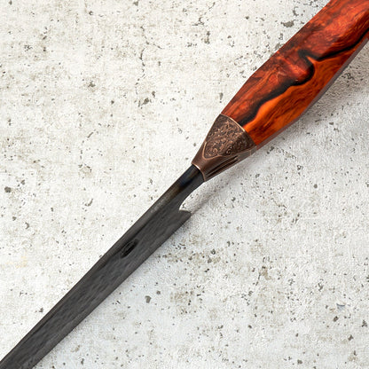 Kamon Knives X Dark Sigil Workshop Gyuto 230mm (Auction 29/04/2022) – detail view