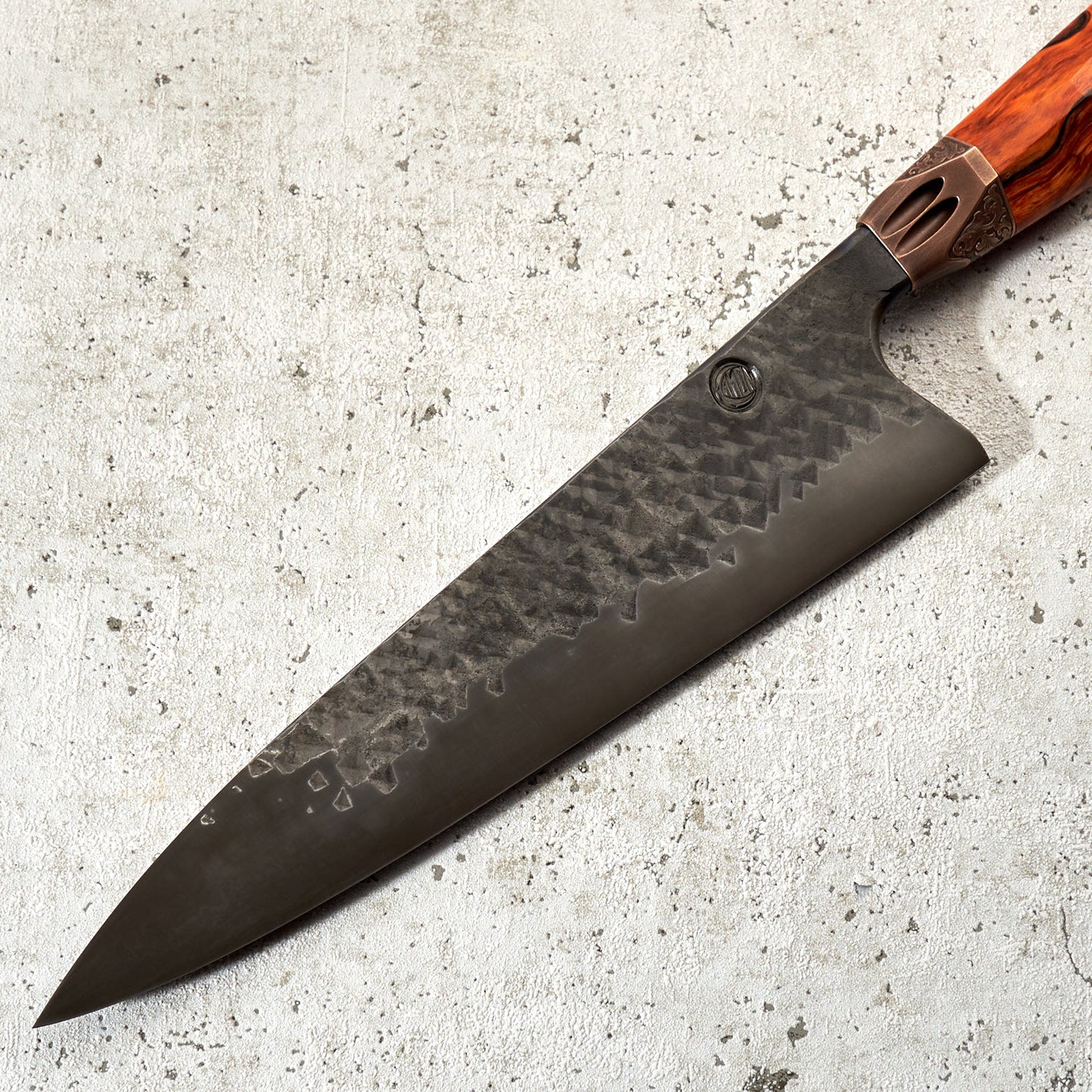 Kamon Knives X Dark Sigil Workshop Gyuto 230mm (Auction 29/04/2022) – handle detail