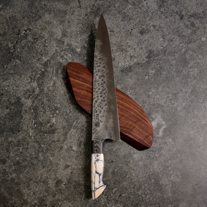 Kamon X Huber Gyuto 260mm Denty Blackout Full Tang