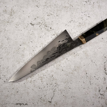 Karol Karyś Gyuto 220mm 125sc Honyaki Linear Texture Hamon - Profile