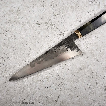 Karol Karyś Gyuto 220mm 125sc Honyaki Linear Texture Hamon - Profile