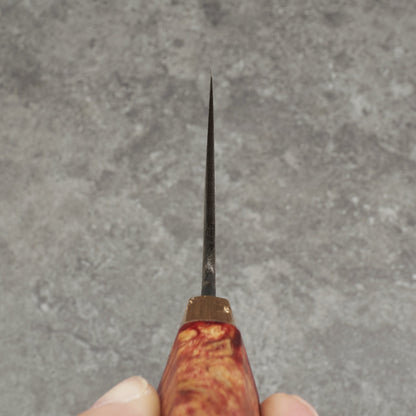 Karol Karyś Gyuto 240mm 125sc Honyaki Pitted Texture Hamon - Choil