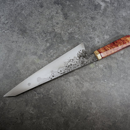 Karol Karyś Gyuto 240mm 125sc Honyaki Pitted Texture Hamon - Profile