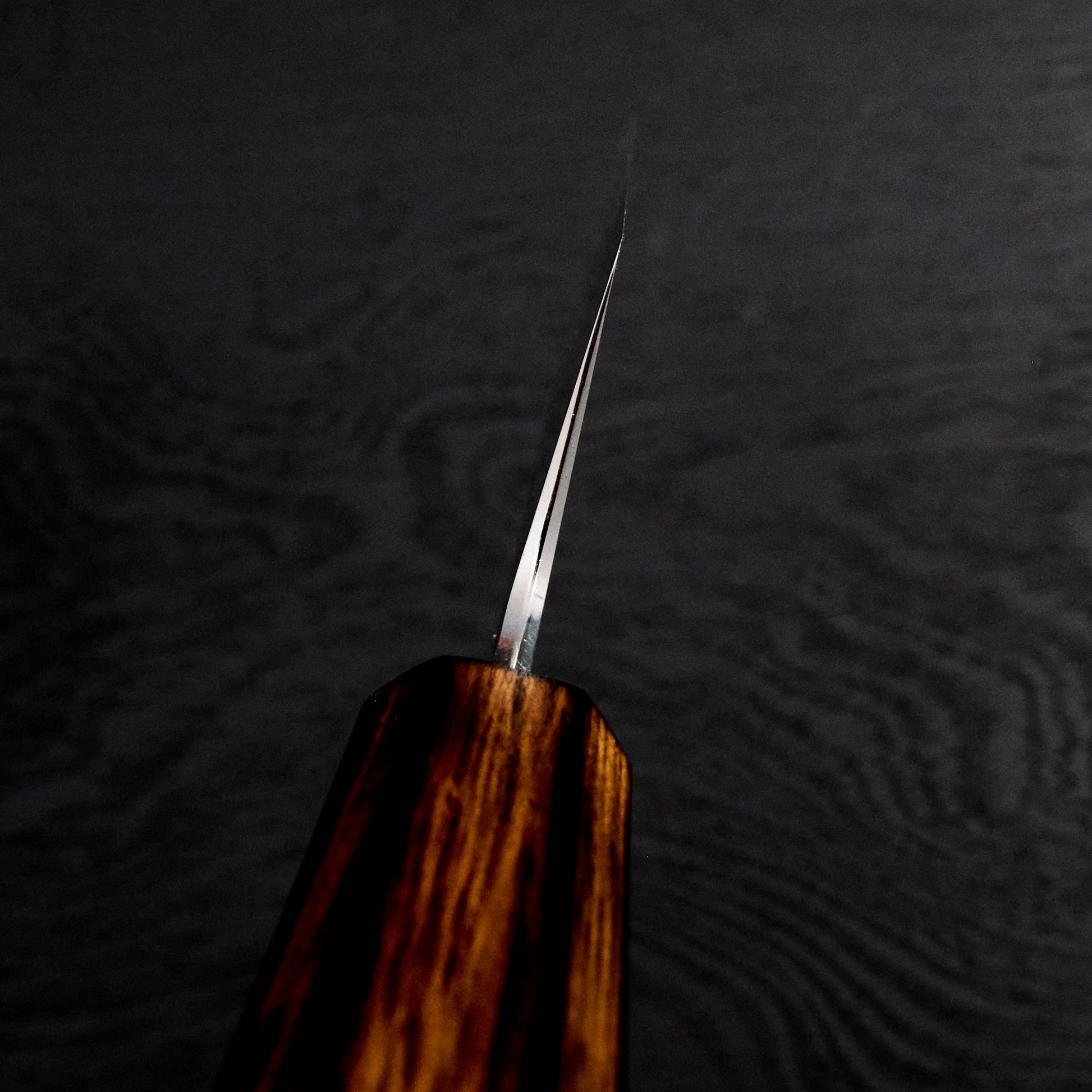 Gyuto 210mm Kirisame Series Shirogami #1 Stainless Clad Scorched Oak – view 6