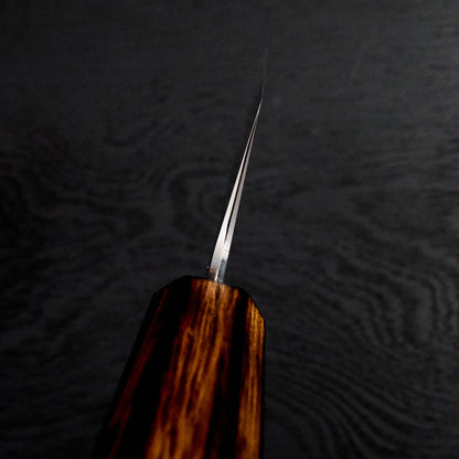 Gyuto 210mm Kirisame Series Shirogami #1 Stainless Clad Scorched Oak – view 6