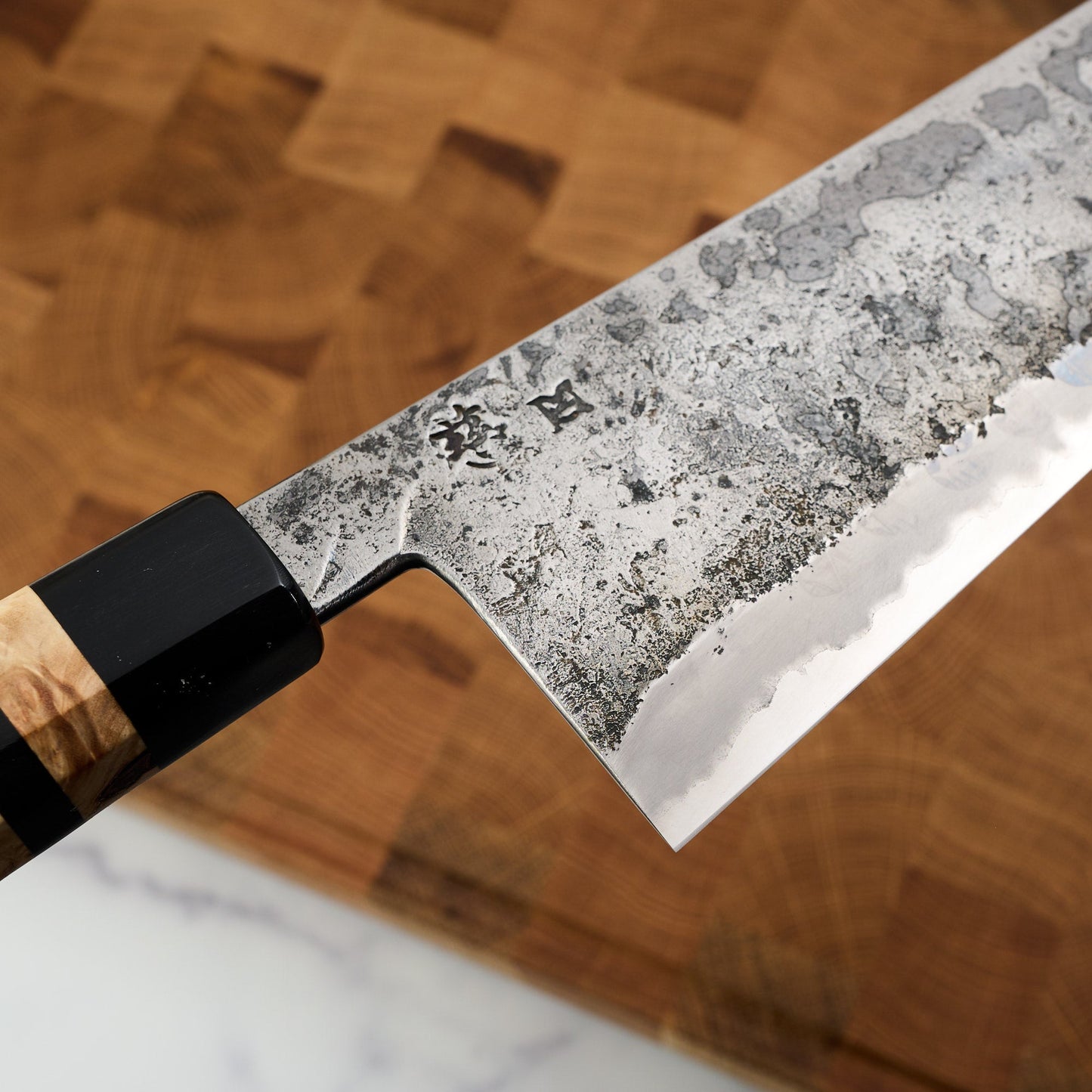 Kiritsuke 245mm SanMai – handle detail