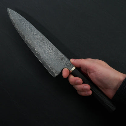 Gyuto 230mm Damasteel Clad Apex Ultra GoMai By Tobias Hangler & Erik Gulikson – side profile