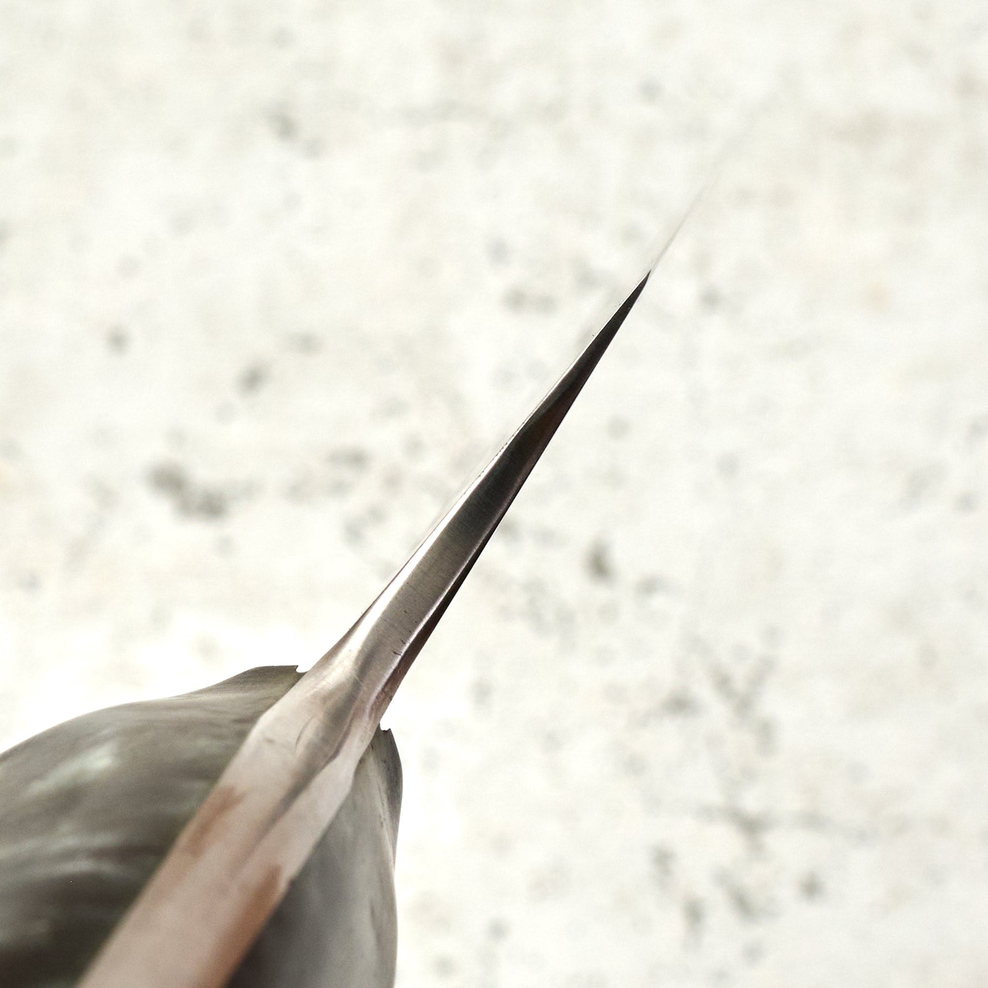 Mini Slicer 190mm Apex Ultra Huberite Full Tang – handle detail