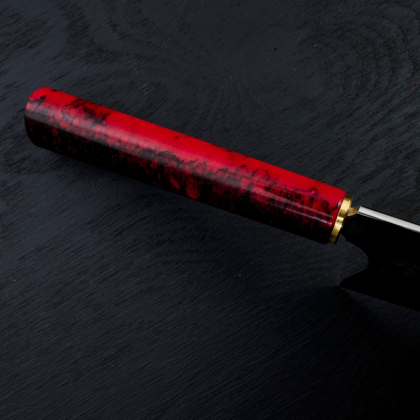 Adonis Mk.1 Gyuto Spicy Edition TNT 666 – blade close-up