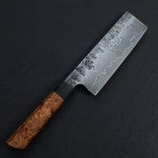Nakiri 160mm 100 Layer Damascus Elm Burl