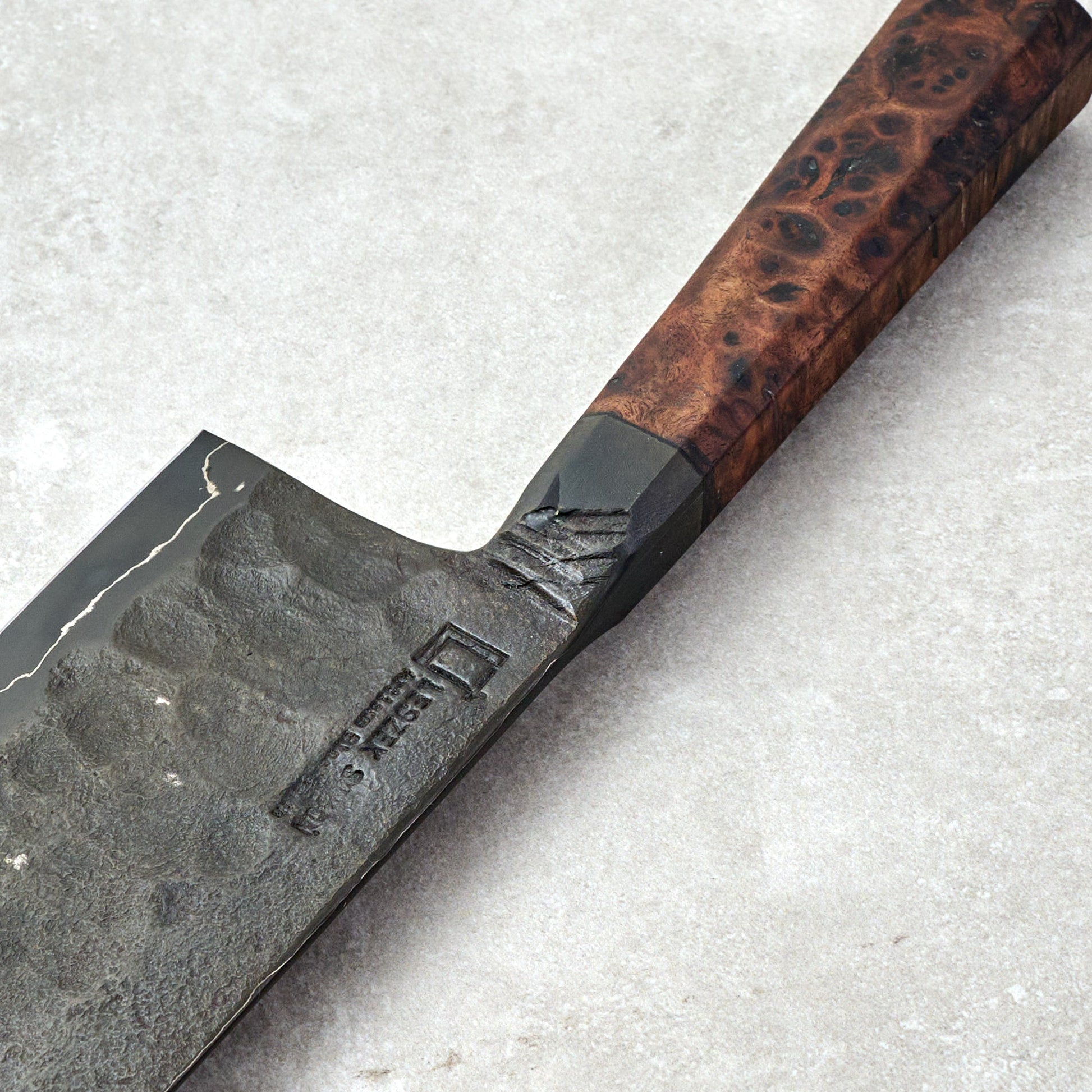 Nakiri 170mm Forged S GoMai – handle detail