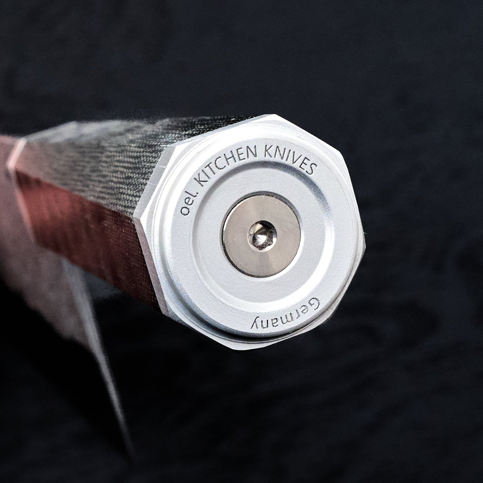 Nakiri 170mm Damascus Clad AU Takedown – side profile